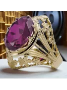 Vintage Ring Amethyst 14K Yellow gold vrc031y